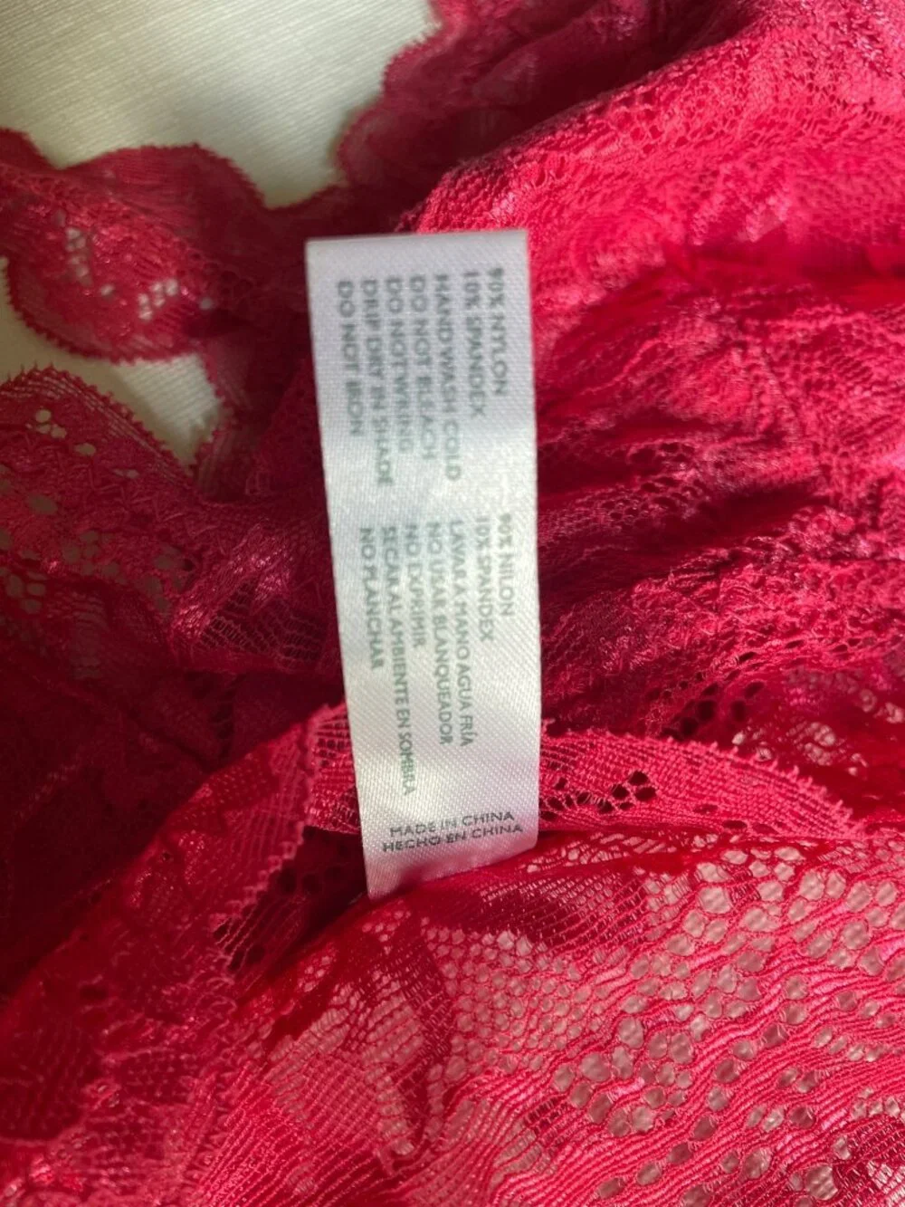 Lightly Lined Lace Bralette Large Laura Ashley Candy Apple Bra Light